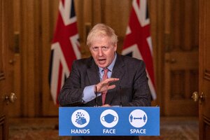 Boris Johnson busca endurecer su política migratoria (Fuente: AFP)