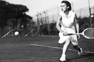 Mary Terán de Weiss, la tenista que abrió el camino (Fuente: Archivo El Gráfico)