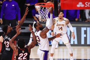 NBA: Lakers aplastó a Miami y se consagró campeón (Fuente: AFP)