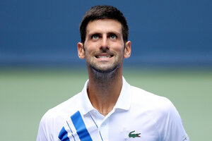 Djokovic se "olvidó" del tenis femenino y no se lo dejaron pasar (Fuente: AFP)