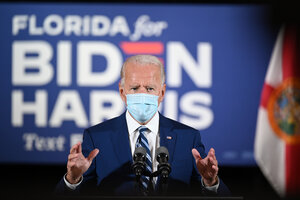 Biden visitó Florida a la caza del voto de los decepcionados con Trump (Fuente: AFP)