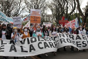 Los enfermeros reclaman al Gobierno porteño (Fuente: Bernardino Avila)
