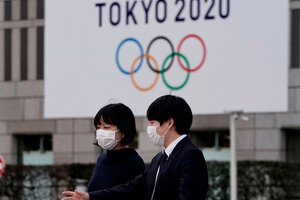 Juegos Olímpicos de Tokio: Ensayaron protocolos anti-Covid (Fuente: AFP)