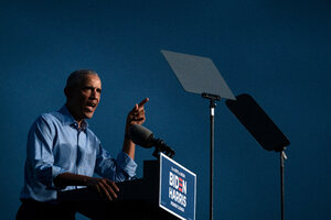 Barack Obama se metió de lleno en la campaña (Fuente: AFP)