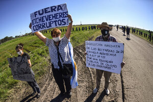 El caso Etchevehere: movilización en apoyo al Proyecto Artigas (Fuente: Télam)