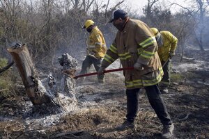 Santiago del Estero: Un incendio afectó 300 hectáreas (Fuente: Télam)