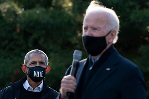 Donald Trump y Joe Biden a la caza del voto en los estados indecisos (Fuente: AFP)