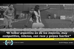 Mauricio Cuero: "El fútbol argentino es de los mejores"