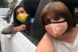 Patricia Bullrich viajó a Córdoba para la marcha opositora con pasajes del Senado (Fuente: NA)