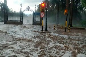 Tormenta, inundaciones y caída de granizo en Mendoza