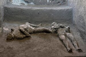 Asombroso hallazgo: descubrieron restos intactos de dos hombres en las ruinas de Pompeya (Fuente: EFE)