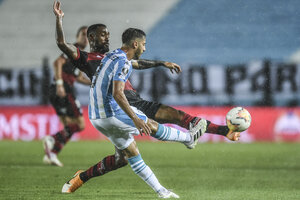 Racing no pudo ante Flamengo en Avellaneda (Fuente: AFP)