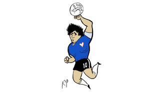 El dibujo de Rep por la muerte de Maradona