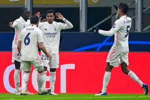 Real Madrid ganó un duelo clave ante Inter en Italia (Fuente: AFP)