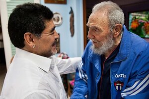 "Entrañable y fiel amigo de Fidel", la despedida del presidente de Cuba a Maradona (Fuente: AFP)