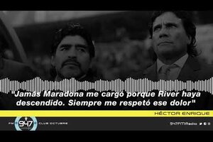 Héctor Enrique: "Maradona pudo gambetear la muerte pero del otro lado estaban sus padres"