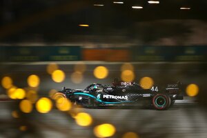 Otra vez sopa: Hamilton se quedó con la pole en Bahrein (Fuente: AFP)