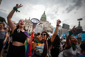 Las mejores fotos de la marcha feminista al Congreso