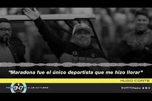 Hugo Conte: "Diego Maradona fue el único deportista que me hizo llorar"