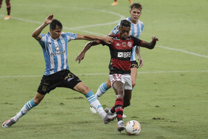 Racing fue efectivo en los penales y sigue en la Libertadores (Fuente: AFP)