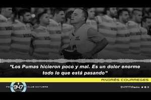 Andrés Perica Courreges: "Es un dolor enorme lo que está pasando con Los Pumas"