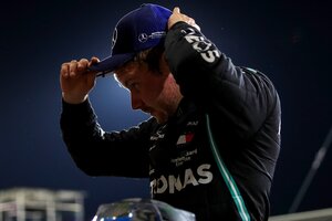 Bottas aprovechó la ausencia de Hamilton e hizo la pole position (Fuente: AFP)