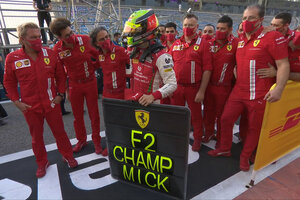 Mick Schumacher, campeón de la Fórmula 2 (Fuente: Twitter F2)