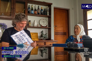 Hebe de Bonafini entregó el Pañuelo de las Madres a Amado Boudou