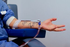 Coronavirus: disminuyó casi un 50 por ciento la donación de sangre (Fuente: EFE)