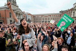 La Campaña por el Aborto en Irlanda mandó su apoyo para la votación en el Senado (Fuente: AFP)
