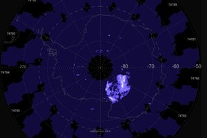 El cielo de la Antártida se pobló de nubes nocturnas brillantes  