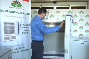 Esteban Echeverría tiene un "super freezer" para almacenar las vacunas contra el coronavirus