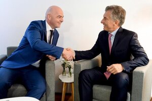 Infantino, Macri y Al-Thani, los reyes magos de los regalos turbios (Fuente: NA)