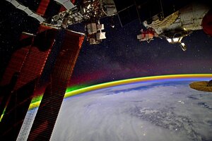El fabuloso arcoíris espacial que fotografió un cosmonauta
