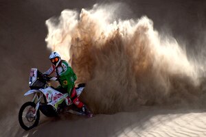 Tragedia en el Dakar: murió el motociclista francés Pierre Charpin (Fuente: AFP)