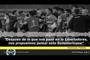 Adonis Frías: "Nos propusimos pelear esta Copa Sudamericana"