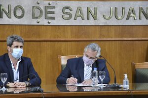 Alberto Fernández anunció que San Juan dispondrá de 7 mil millones para viviendas (Fuente: NA)