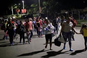 Migrantes hondureñas vuelven a movilizarse (Fuente: Twitter)