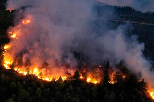 Gran incendio en El Bolsón: las llamas quemaron más de 6.500 hectáreas