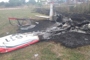 Cayó una avioneta en el Aero Country Club de General Rodríguez: hay dos muertos 