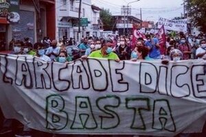 Protesta de los trabajadores del Hospital Larcade