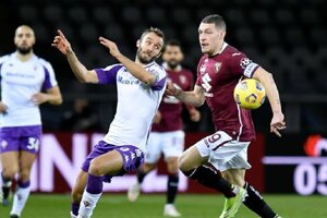 Serie A de Italia: con dos expulsados, Torino igualó con Fiorentina