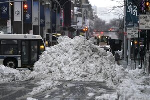 Nueva York sufre una de las peores nevadas de su historia