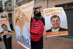 Ecuador vota golpeado por el neoliberalismo y el coronavirus (Fuente: AFP)