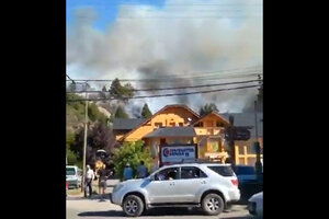 Se desató un incendio forestal en San Martín de los Andes 