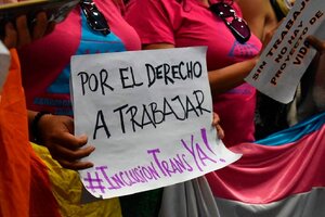 Por la Ley de Cupo Laboral Trans