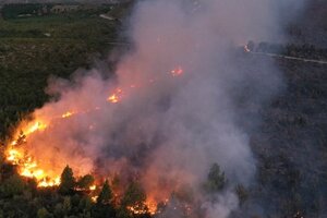 Incendios en El Bolsón: las llamas se aproximan a las viviendas