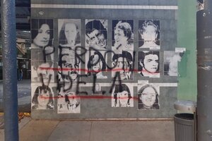 Vandalizaron el mural en homenaje a los detenidos desaparecidos de Ferro