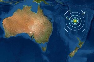 Terremoto de magintud 7,7 en el Pacífico Sur