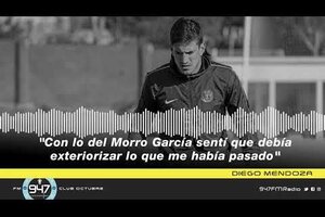 Diego Mendoza: "Con lo del Morro García sentí que debía exteriorizar lo que me había pasado"